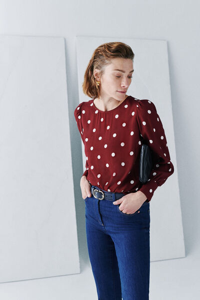 Blouse christy bordeaux femme