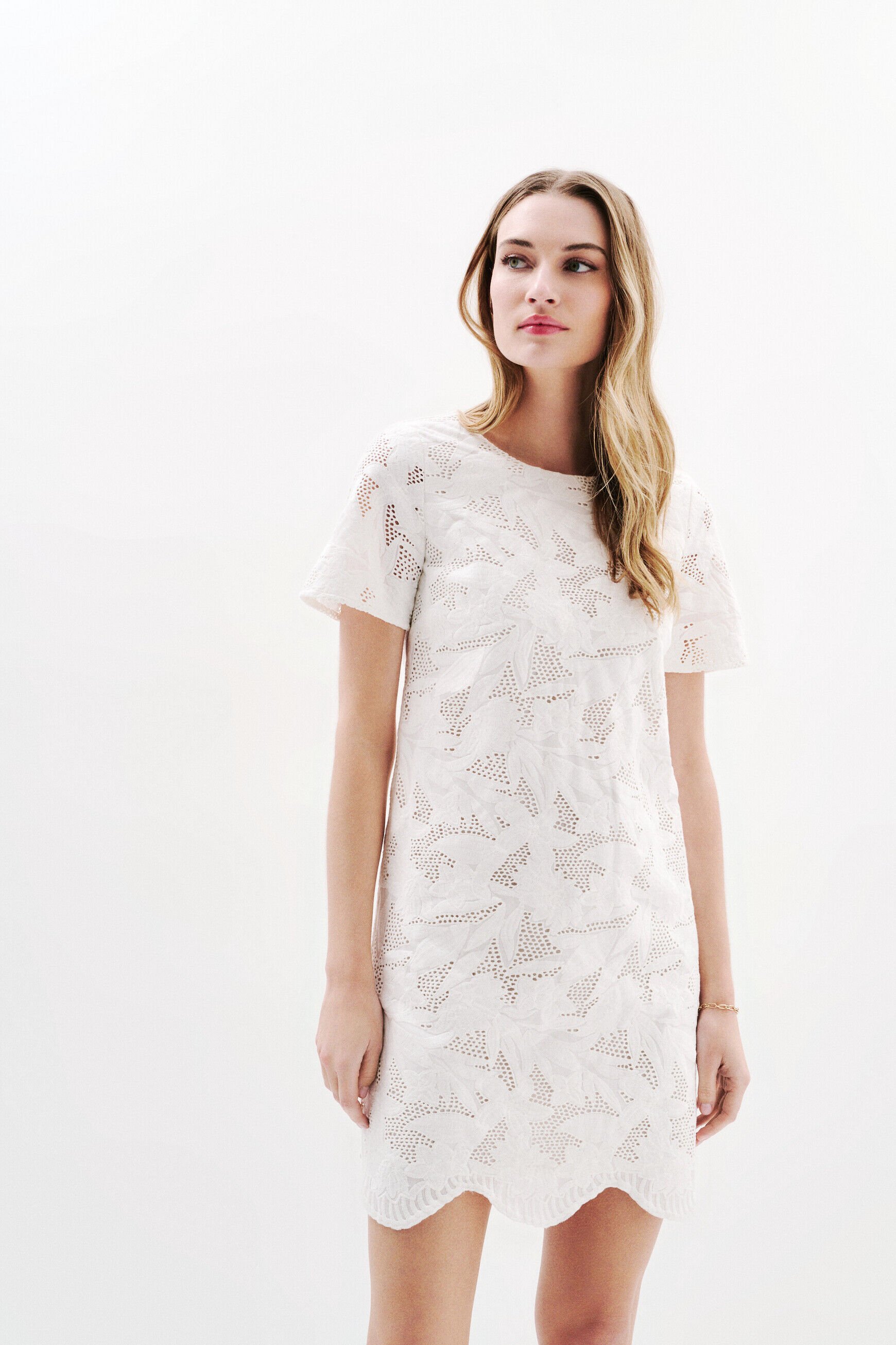 Robe Rcalvie ecru femme