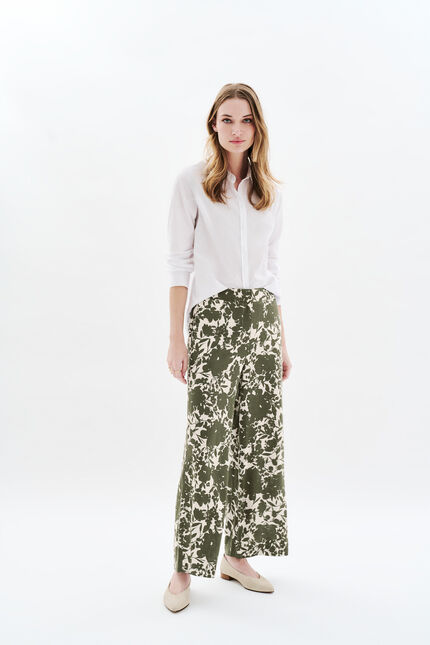 Pantalón Panda verde caqui mujer