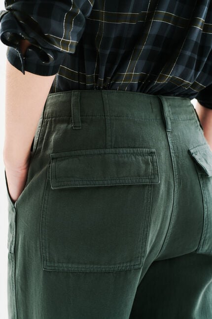 Pantalon Pargos vert kaki femme