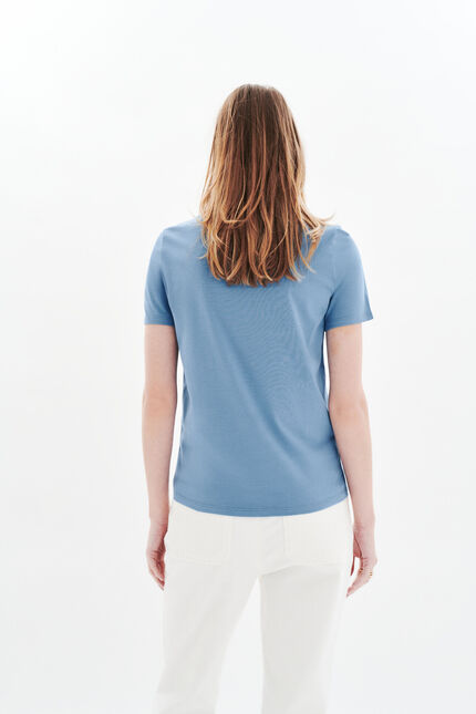 Camiseta tjaya azul grisáceo mujer