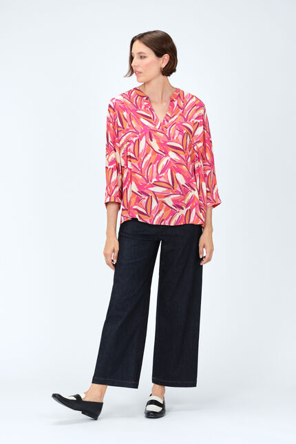 Blouse libye rose vif femme