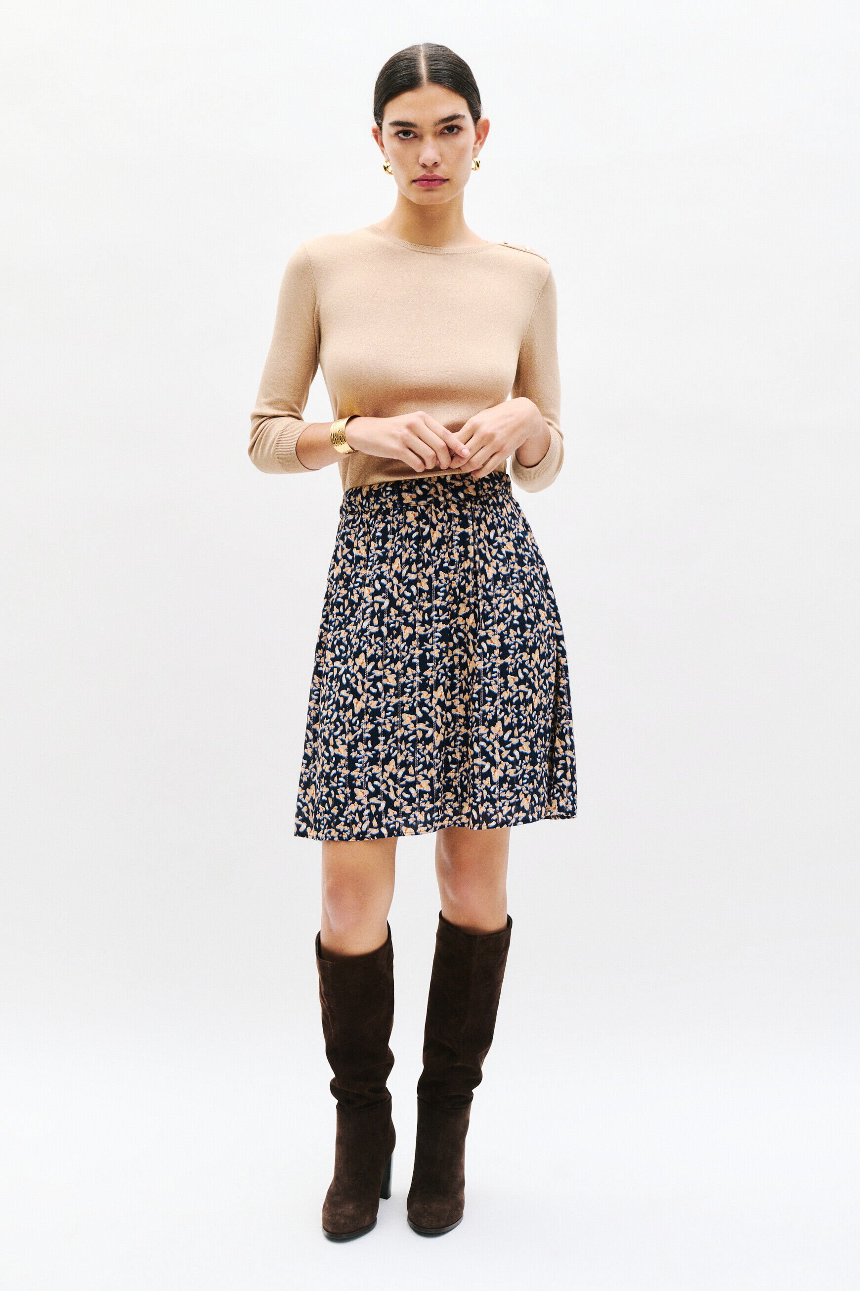 Jupe Jela bleu marine femme