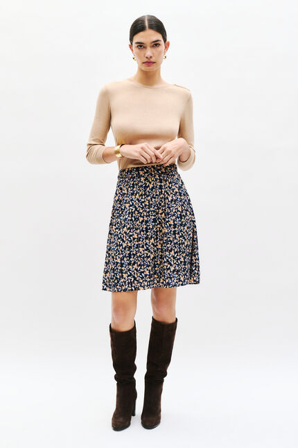 Jela rok marineblauw vrouw