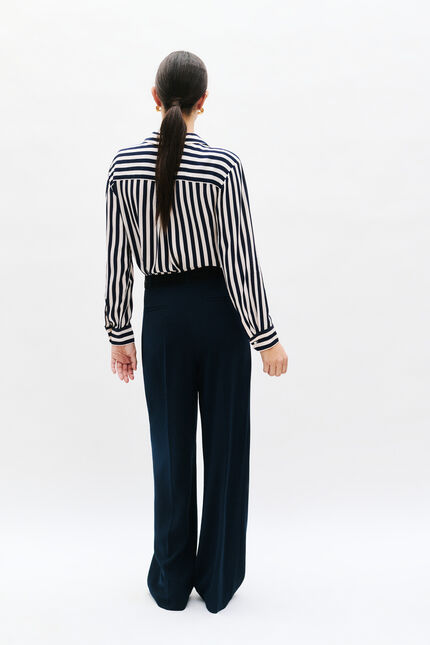 Pantalón presley azul marino mujer