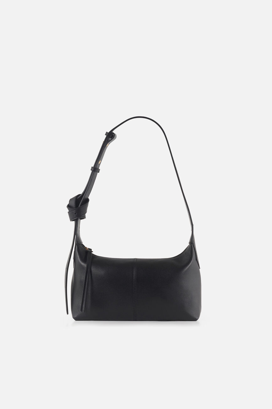 Borsa Soa in pelle naturale nero donna