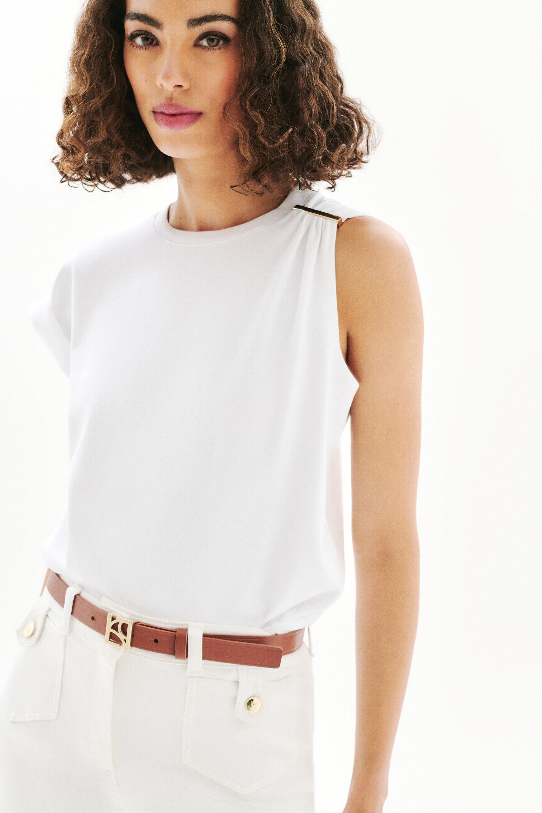 T-shirt Tlouane blanc femme