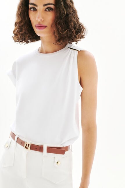 Maglietta Tlouane bianco donna