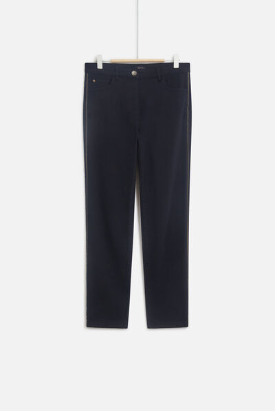 pantalon tosca bleu marine femme