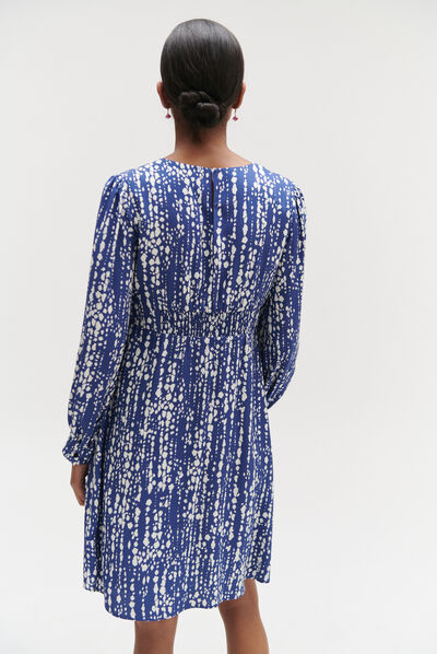 robe nikita motif bleu femme