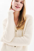 Mdonatella cardigan ecru woman