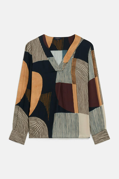 Blusa cmilana1 grigio donna