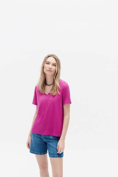 Tshirt tini violet femme