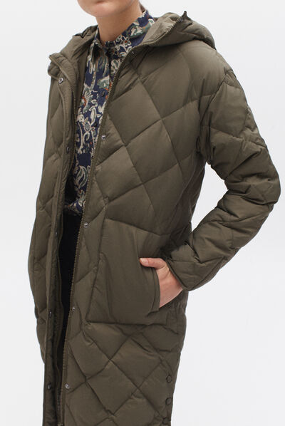 Piumino Alfred verde cachi donna