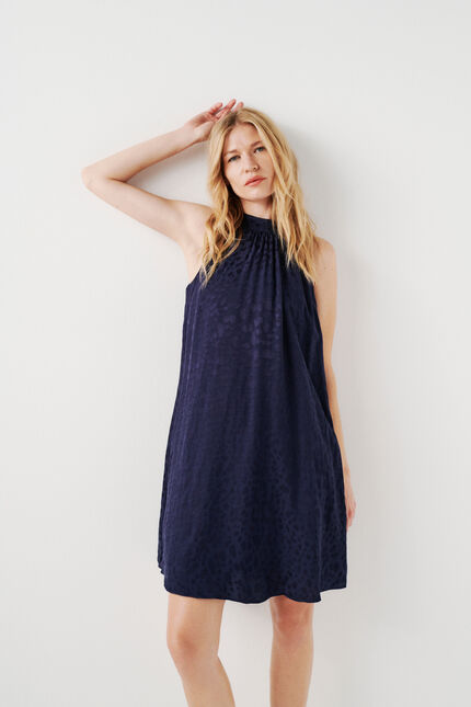 vestido rlidia azul marino mujer
