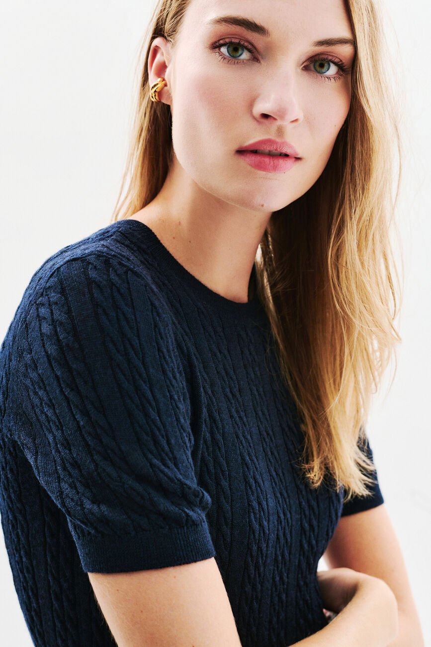 Mjim sweater navy blue woman