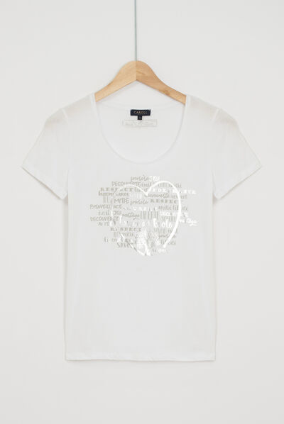 T-shirt Sheila bianco donna