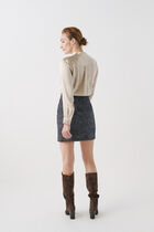 Apoline skirt navy blue woman