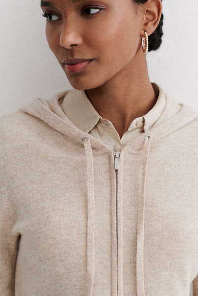 gilet basile b beige femme