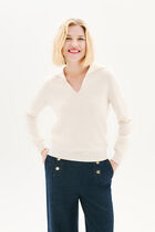 Mterry sweater ecru woman