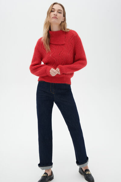 Pull merica rouge femme