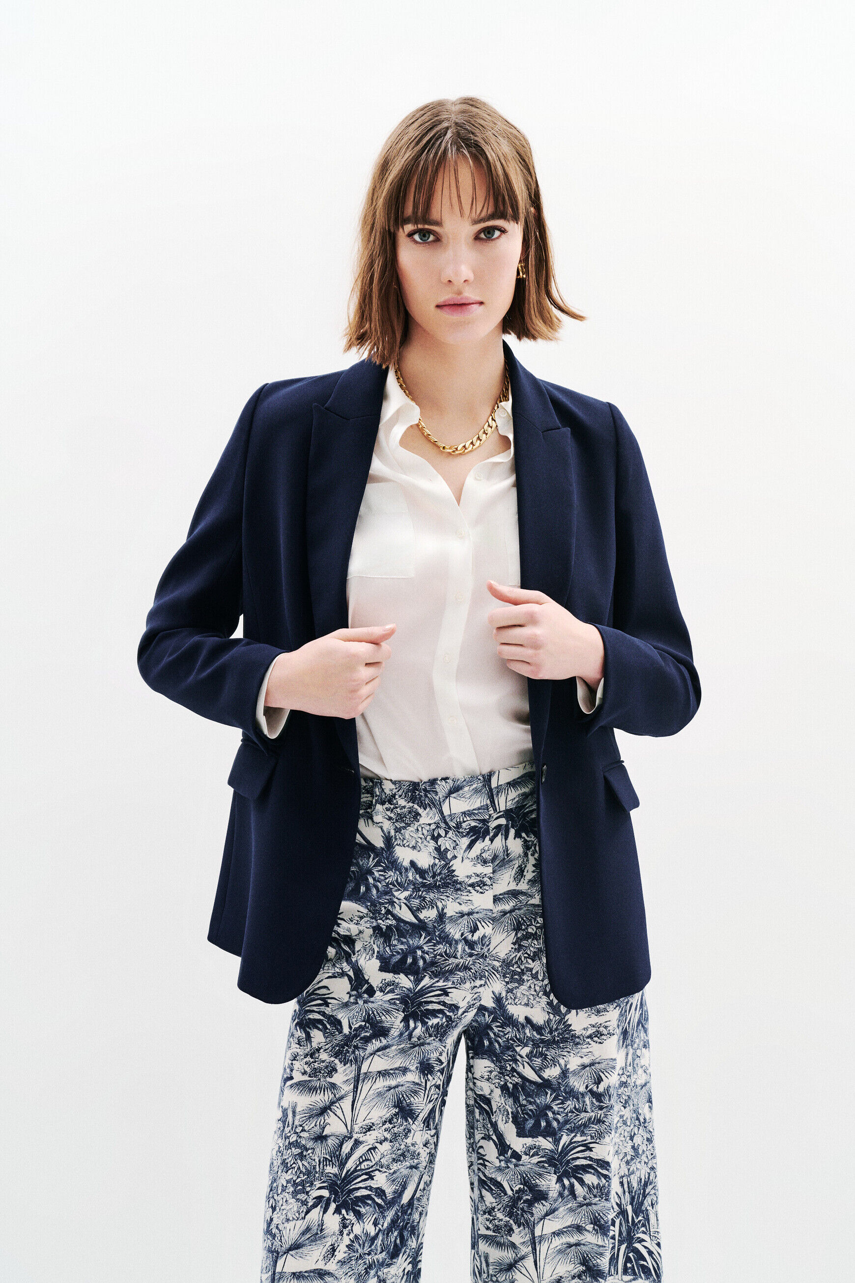 Veste Vermeille bleu marine femme