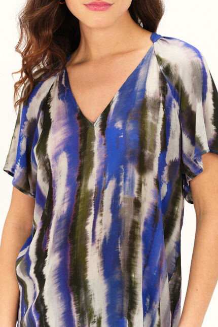Blouse cobra bleu turquoise femme
