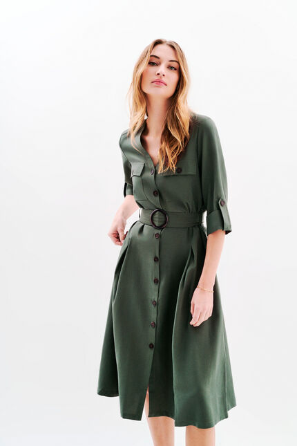 Abito Rsarah verde cachi donna