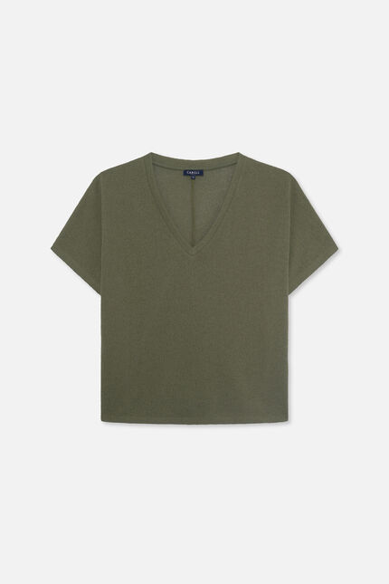T-shirt Tmiguel vert kaki femme