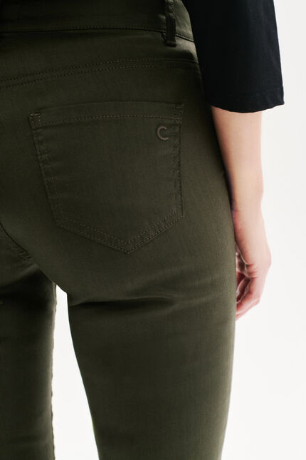 Hochgeschnittene Hose Pbradley khakigrün damen