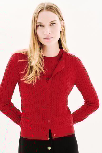 Gilet Mjules rouge femme