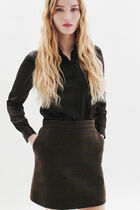 Janette2 skirt chocolate brown woman