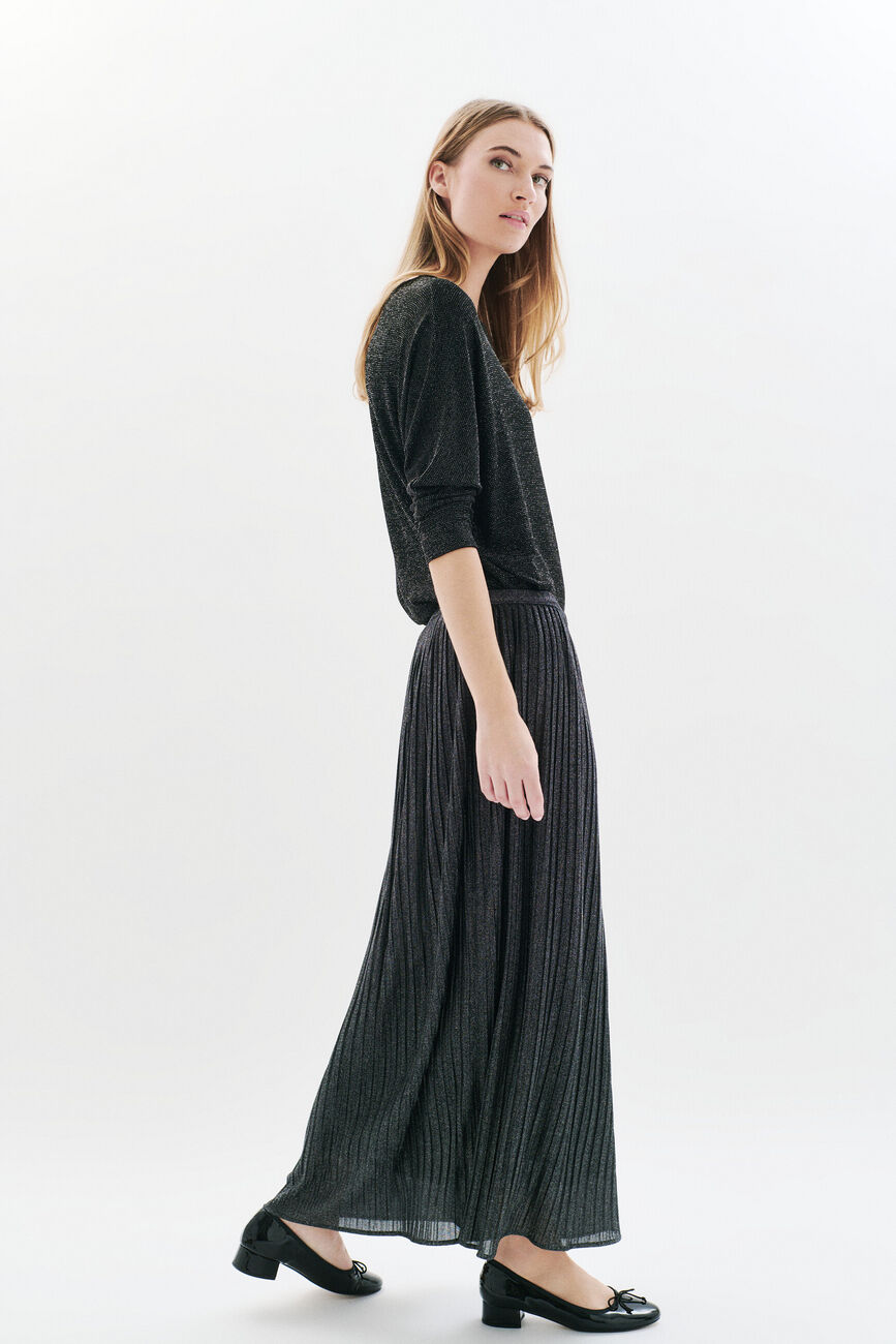 Jam skirt silver grey woman