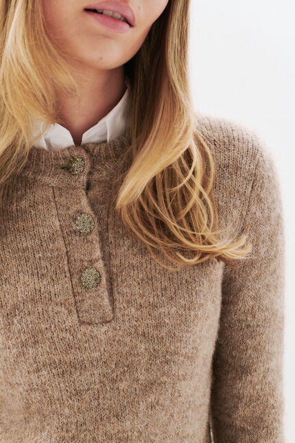 Jersey Mdona marrón claro mujer