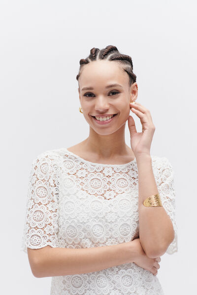 Blusa New Liam avorio donna