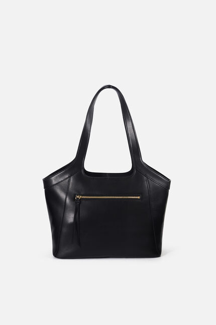 Sac sacha en cuir naturel noir femme