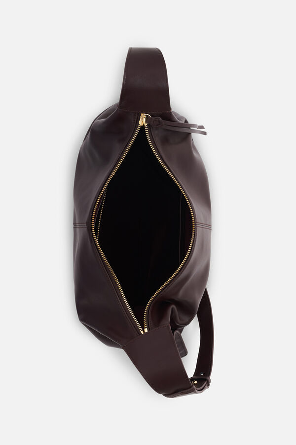 Soane en cuir naturel tas donkerbruin vrouw