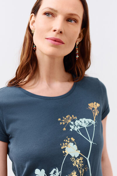 T-shirt Maxine blu navy donna