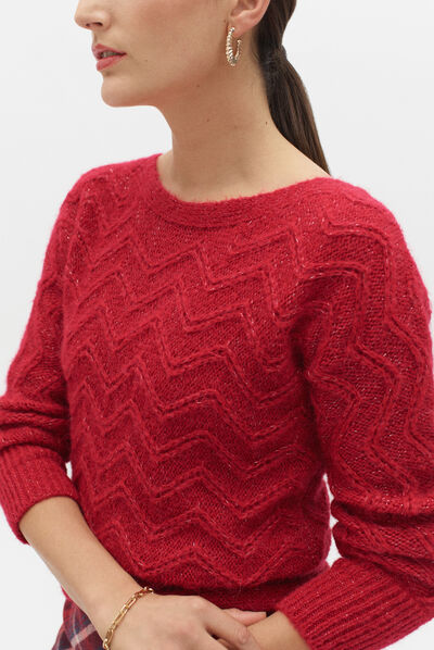 pull antonina rouge femme