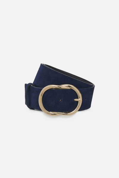 Ceinture bonnie bleu marine femme