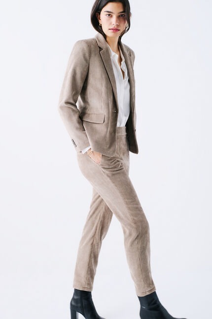Veste vambre2 taupe femme