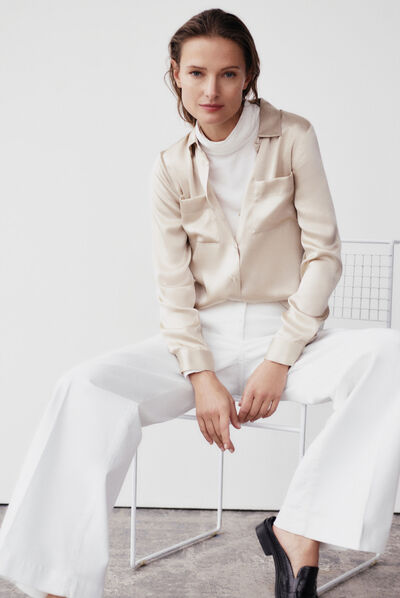 pantalon bosco blanc femme