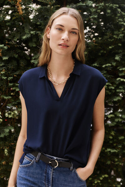 T-shirt Donata marineblauw vrouw