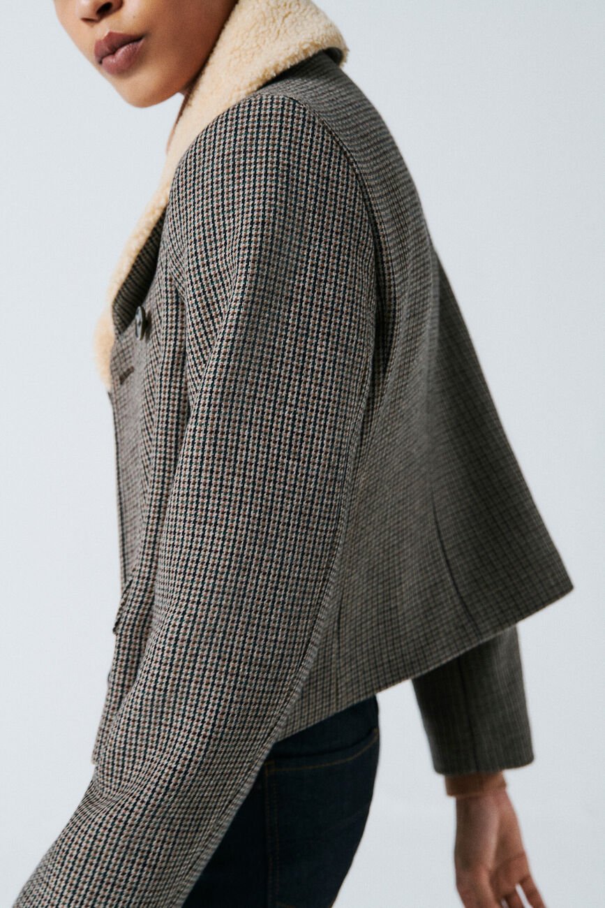 Manteau maviateur vert kaki femme