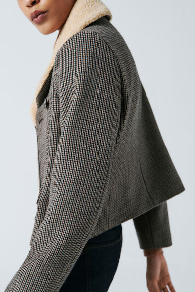 Manteau maviateur vert kaki femme