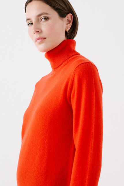 Maglione dylan b 100% cashmere arancio donna