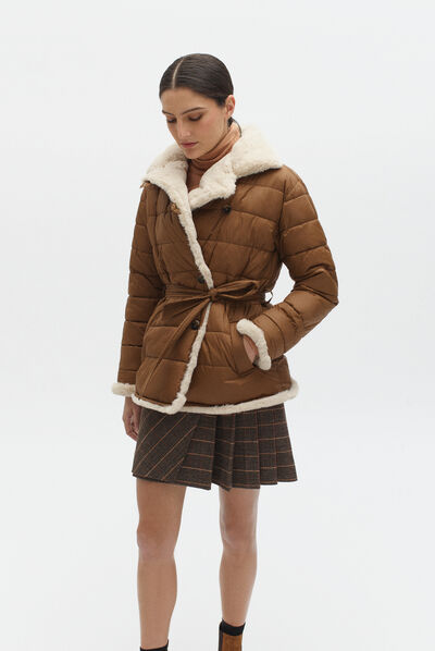 Piumino Rosalie grigio talpa donna