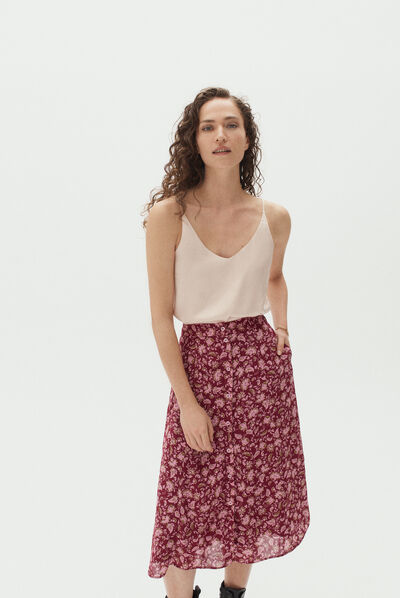 jupe lucia rose cerise femme