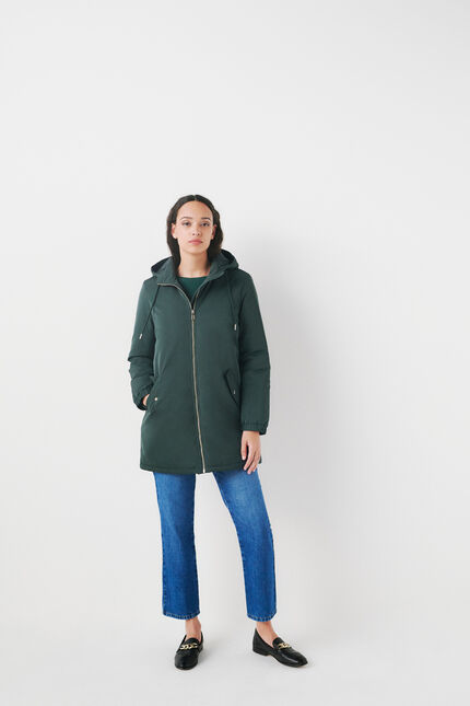parka grenouille vert foncé vrouw