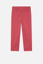 Mason cropped pants dark red woman